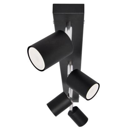 LED Bodové svietidlo TUNE 4xGU10/4,8W/230V čierna