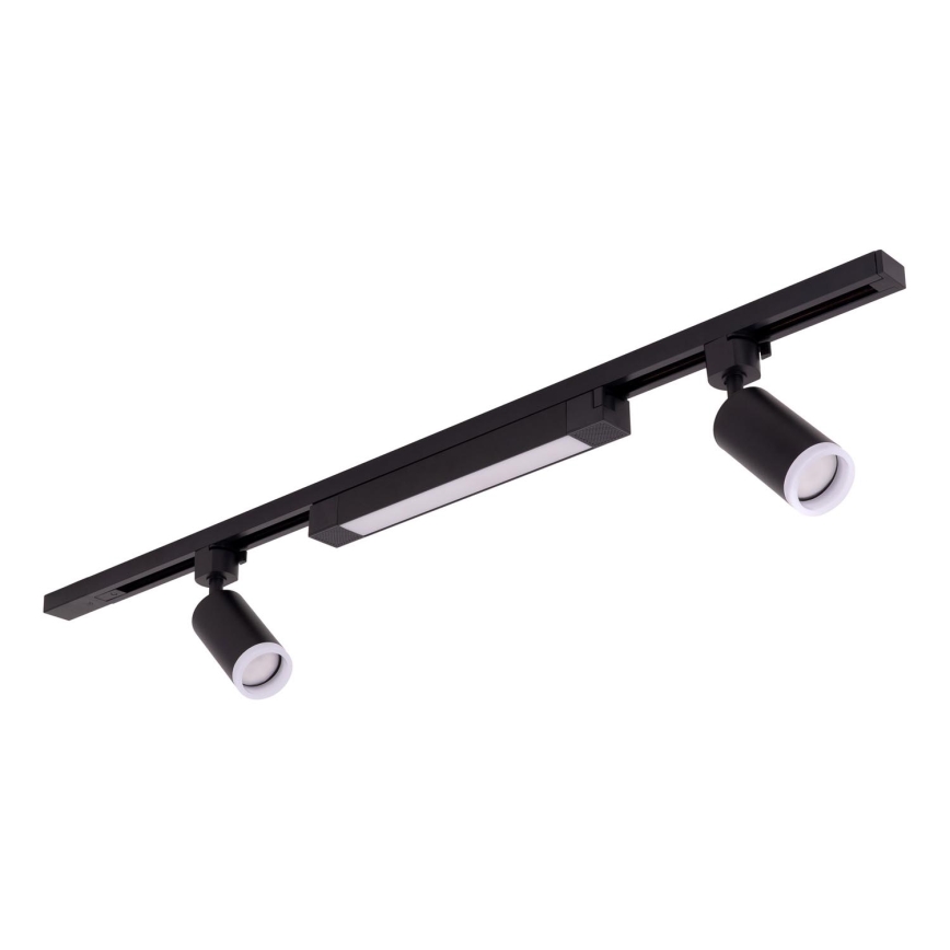 LED bodové svietidlo v lištovom systéme TRACER 2xGU10/10W/230V + LED/20W 1 m čierna