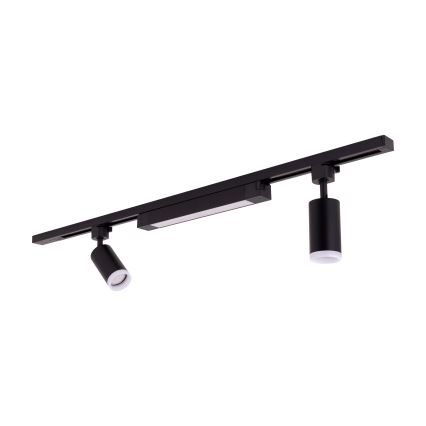 LED bodové svietidlo v lištovom systéme TRACER 2xGU10/10W/230V + LED/20W 1 m čierna