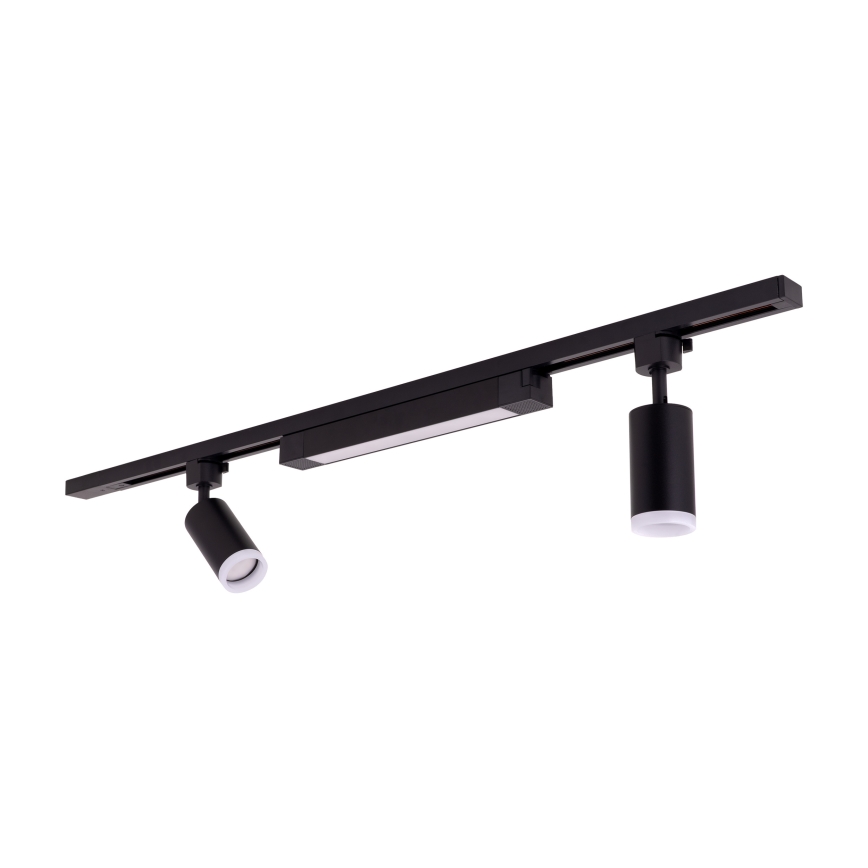 LED bodové svietidlo v lištovom systéme TRACER 2xGU10/10W/230V + LED/20W 1 m čierna