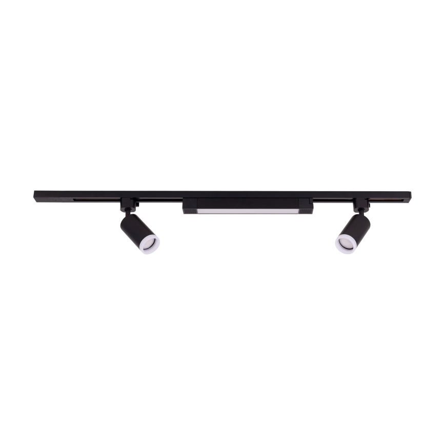 LED bodové svietidlo v lištovom systéme TRACER 2xGU10/10W/230V + LED/20W 1 m čierna