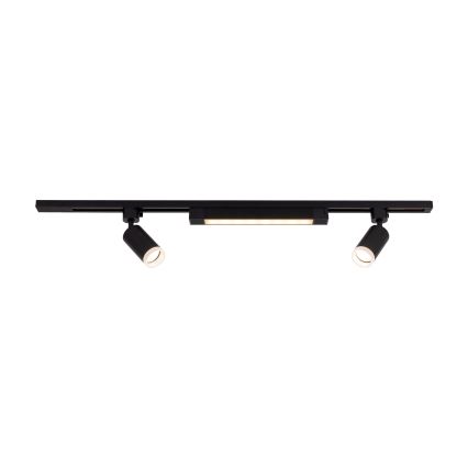 LED bodové svietidlo v lištovom systéme TRACER 2xGU10/10W/230V + LED/20W 1 m čierna