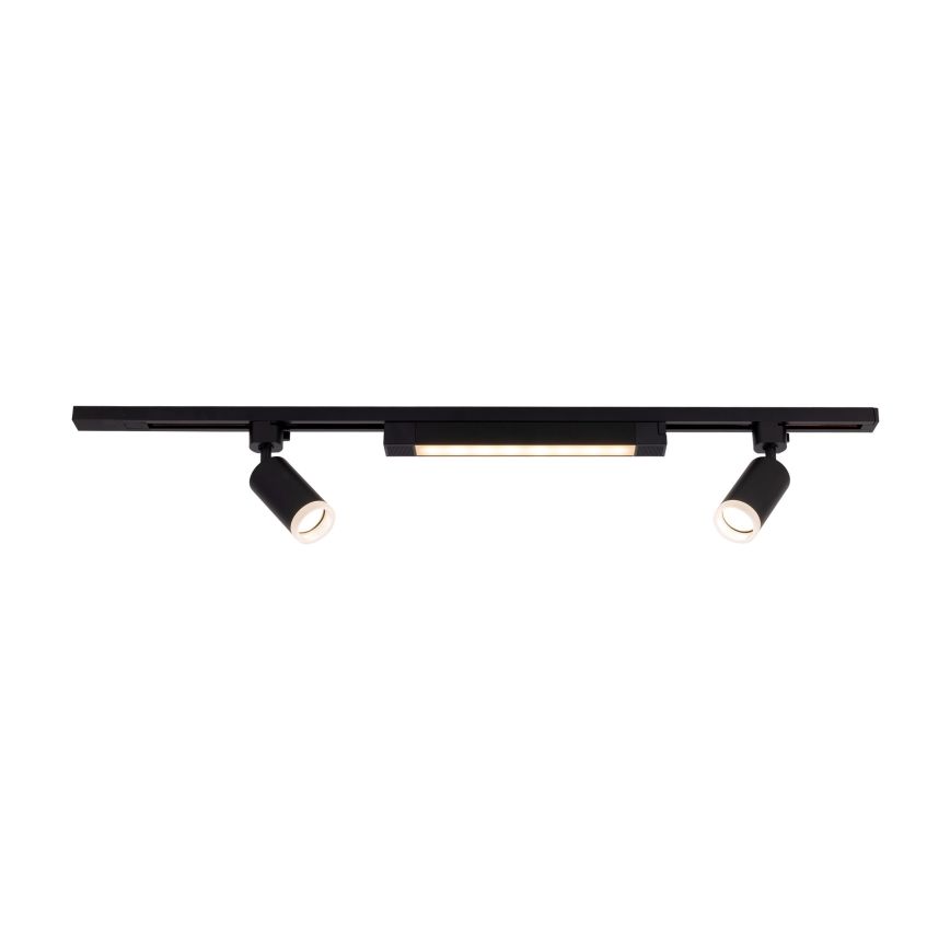 LED bodové svietidlo v lištovom systéme TRACER 2xGU10/10W/230V + LED/20W 1 m čierna