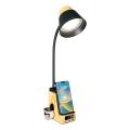 LED+CCT Stmievateľná stolná lampa s bezdrôtovým nabíjaním QI IDEAL LED/8W/230V 2700/4000/5000K béžová
