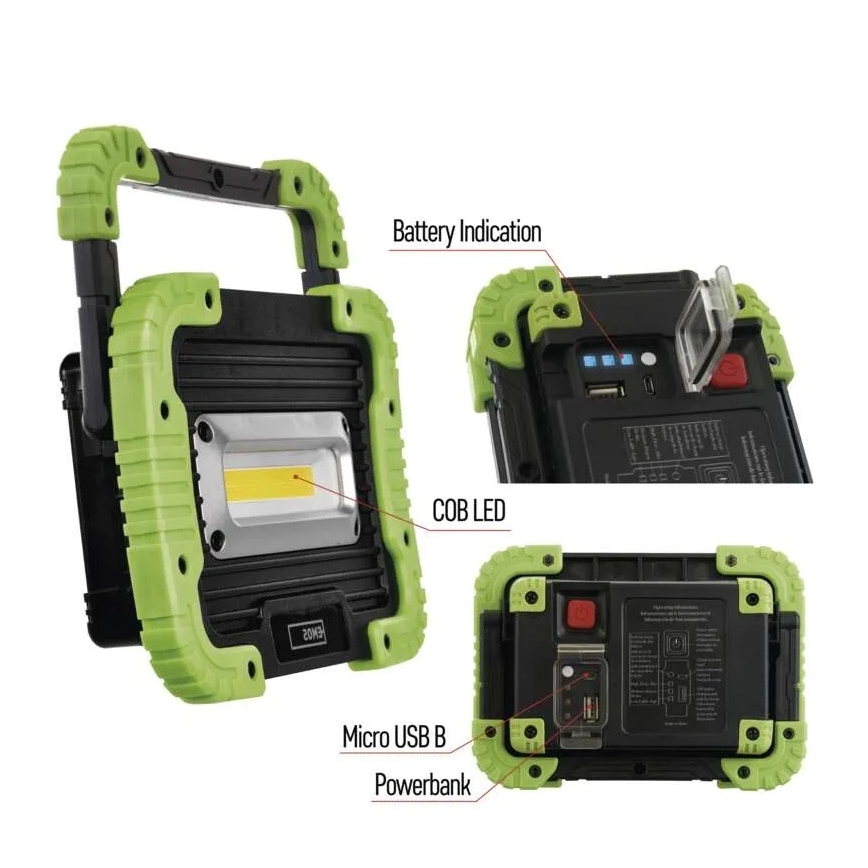 LED COB Nabíjací reflektor LED/3,7V 3000 mAh IP44