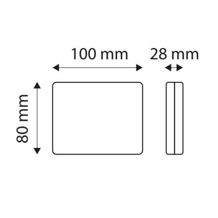 LED Cúvacie svetlo automobilu SINGLE LED/1W/12V IP67 strieborná