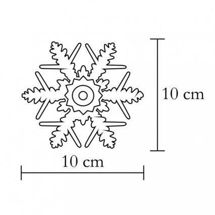 LED dekorácia do okna/2xCR2032