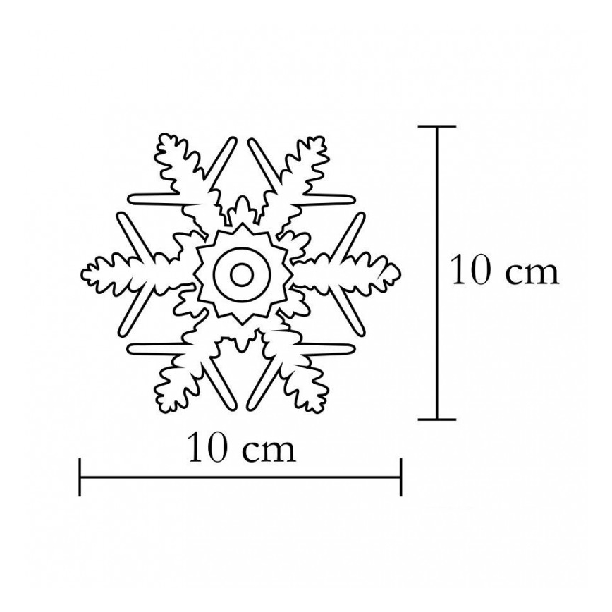 LED dekorácia do okna/2xCR2032