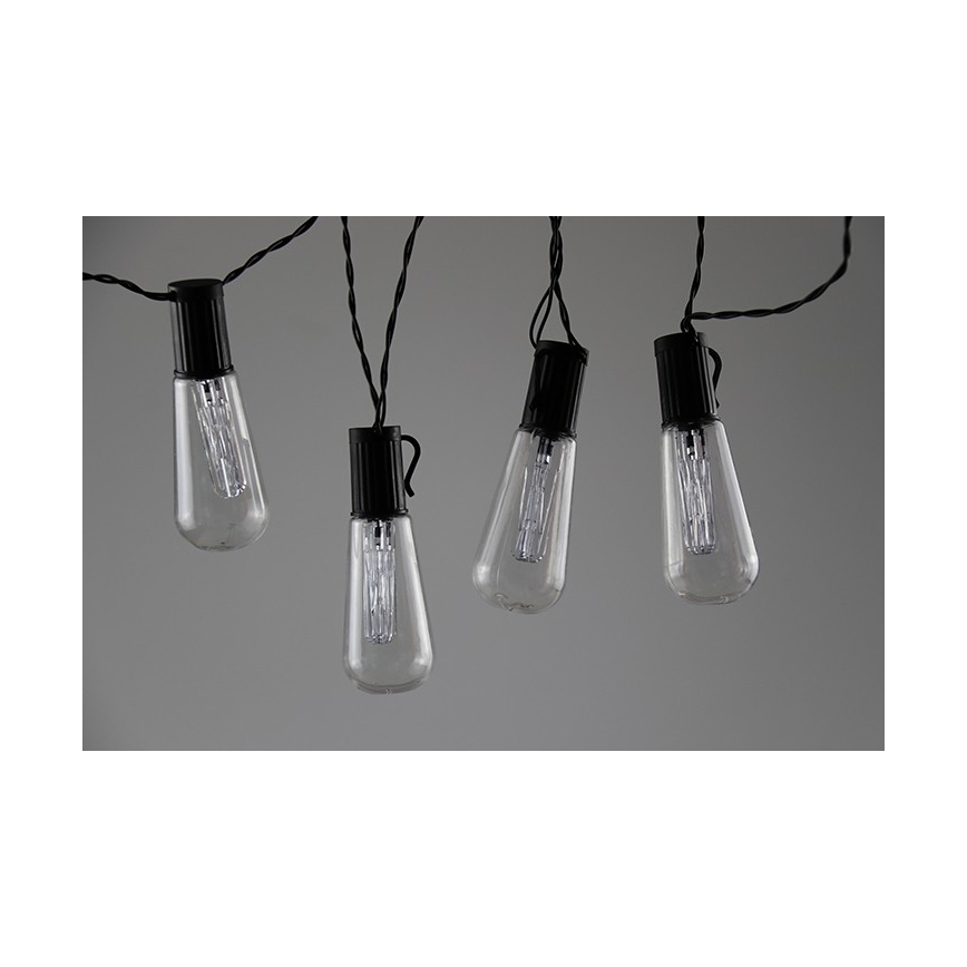 LED Dekoračná reťaz EDISON 2,65 m 10xLED/2xAA