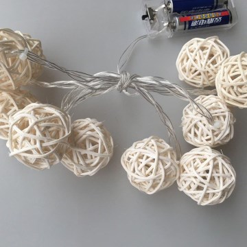 LED Dekoračná reťaz RATTAN BALLS LED/2xAA LED Dekoračná reťaz RATTAN BALLS LED/2xAA