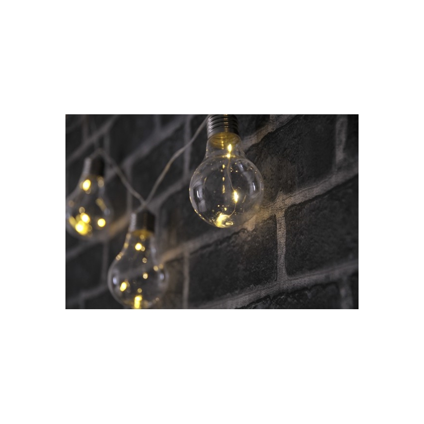 LED Dekoračná reťaz SMOLDER 2,1 m 10xLED/2xAA