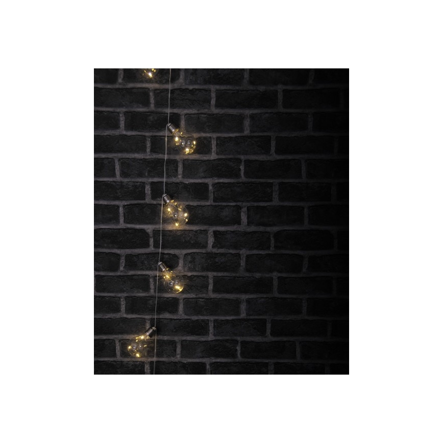 LED Dekoračná reťaz SMOLDER 2,1 m 10xLED/2xAA