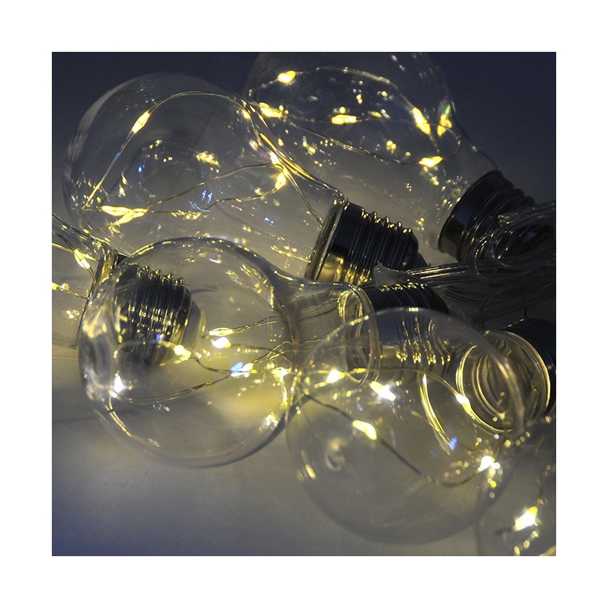 LED Dekoračná reťaz SMOLDER 2,1 m 10xLED/2xAA