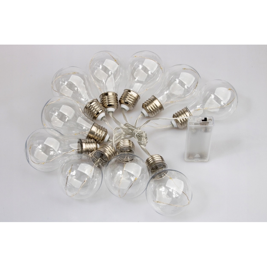 LED Dekoračná reťaz SMOLDER 2,1 m 10xLED/2xAA
