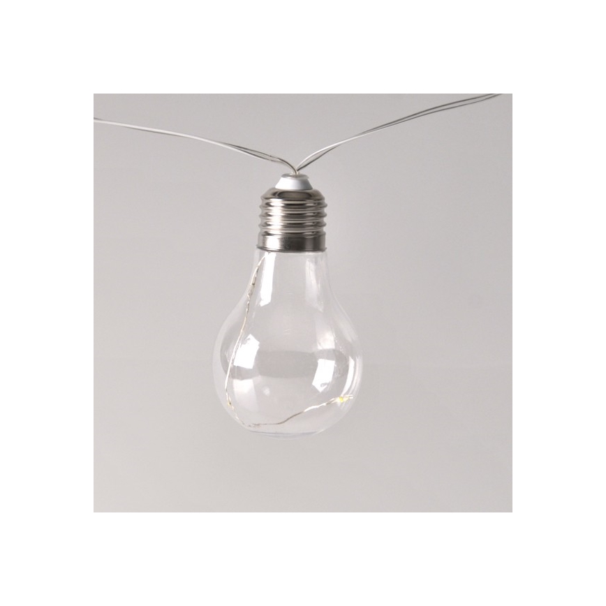 LED Dekoračná reťaz SMOLDER 2,1 m 10xLED/2xAA