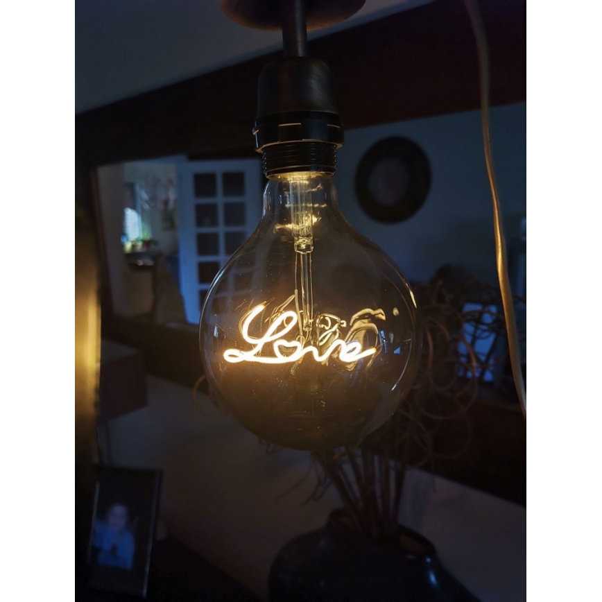 LED Dekoračná žiarovka FILAMENT G125 E27/5W/230V 2200K