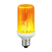 LED Dekoračná žiarovka FLAME T60 E27/3W/230V 1400K