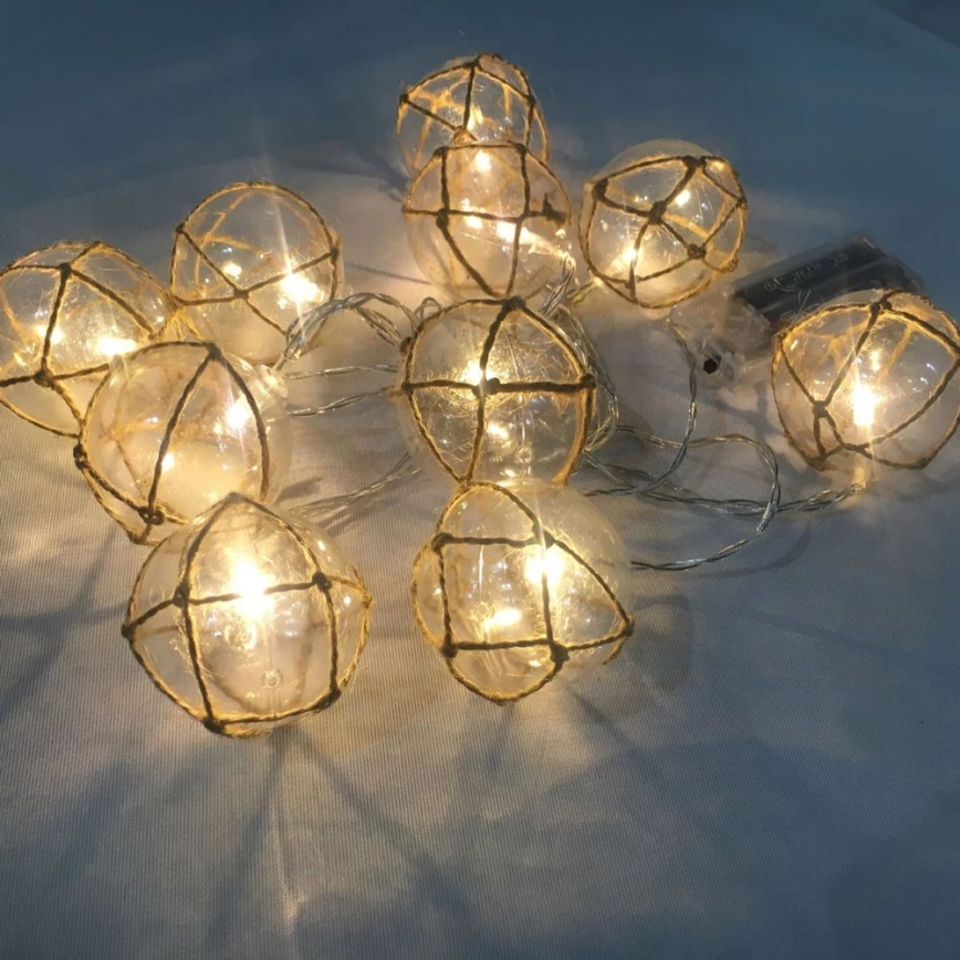 LED Dekoračné osvetlenie AHNE 10xLED/2xAA