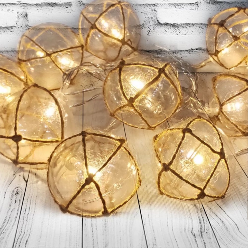 LED Dekoračné osvetlenie AHNE 10xLED/2xAA