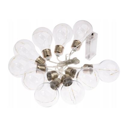 LED Dekoratívna reťaz SMOLDER 2,1 m 10xLED/2xAA
