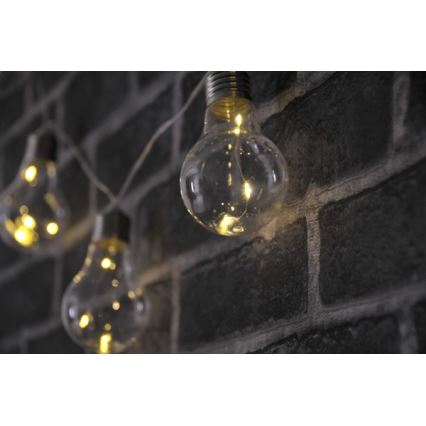 LED Dekoratívna reťaz SMOLDER 2,1 m 10xLED/2xAA