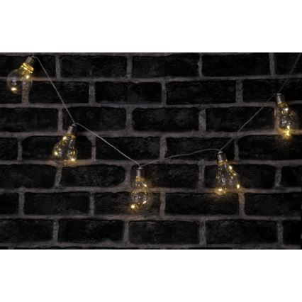LED Dekoratívna reťaz SMOLDER 2,1 m 10xLED/2xAA