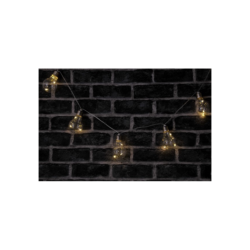 LED Dekoratívna reťaz SMOLDER 2,1 m 10xLED/2xAA