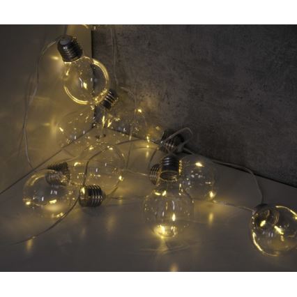 LED Dekoratívna reťaz SMOLDER 2,1 m 10xLED/2xAA