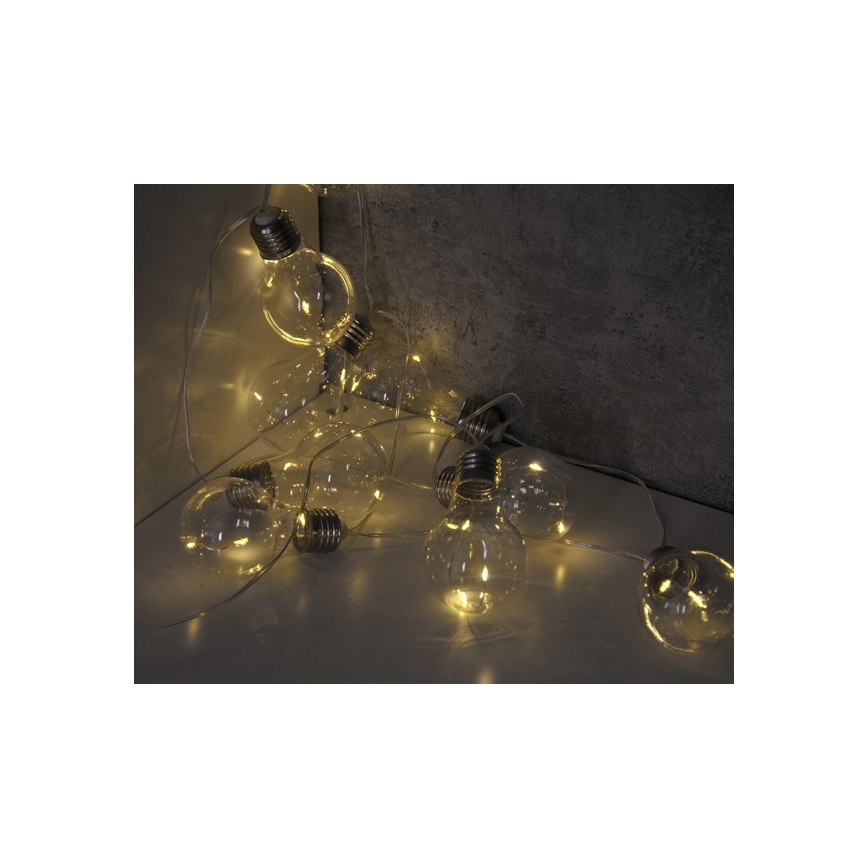 LED Dekoratívna reťaz SMOLDER 2,1 m 10xLED/2xAA