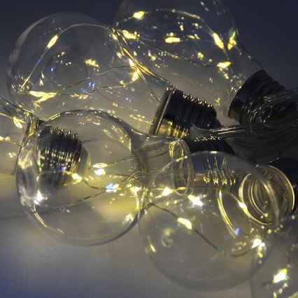 LED Dekoratívna reťaz SMOLDER 2,1 m 10xLED/2xAA