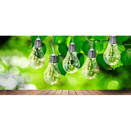 LED Dekoratívna reťaz SMOLDER 2,1 m 10xLED/2xAA