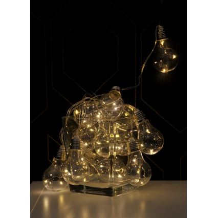LED dekoratívna reťaz SMOLDER 5,3 m 20xLED/2,7W/230V
