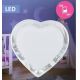 LED Detská lampa LED/0,4W/230V biele srdce