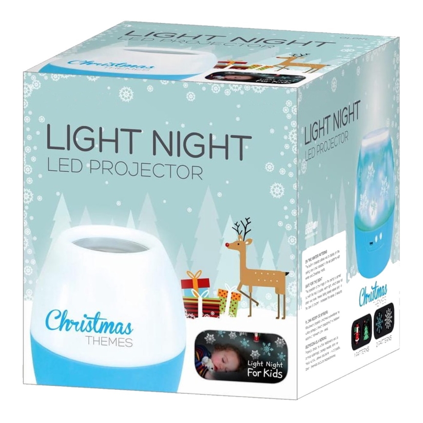 LED Detská lampa s projektorom LED/4W/USB