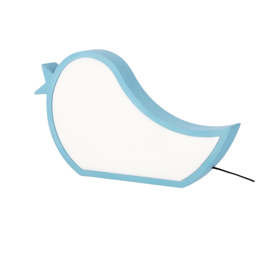 LED detská stolná lampa BIRD LED/12W/230V modrá