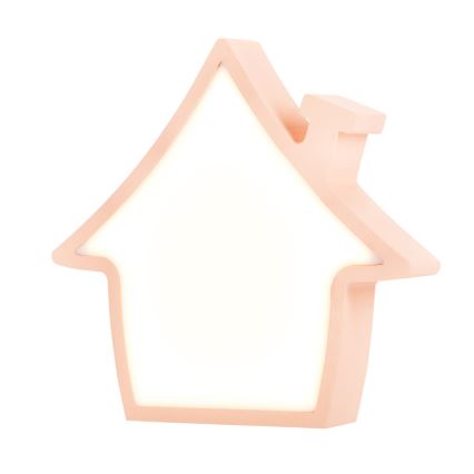 LED Detská stolná lampa HOUSE LED/10W/230V ružová