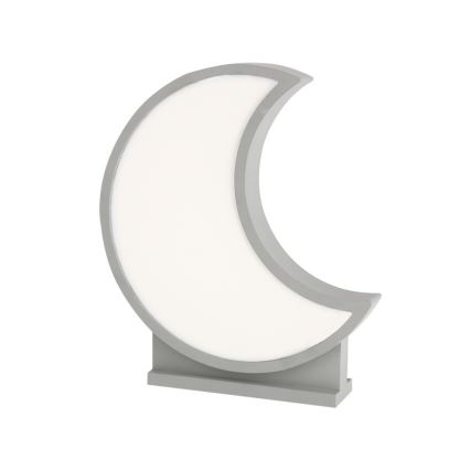 LED Detská stolná lampa MOON LED/12W/230V sivá