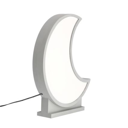LED Detská stolná lampa MOON LED/12W/230V sivá