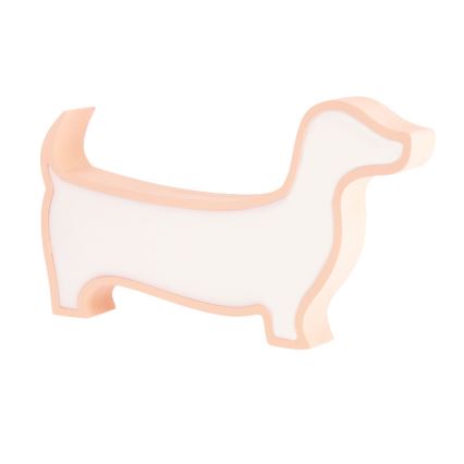 LED detská stolová lampa DOG LED/12W/230V ružová