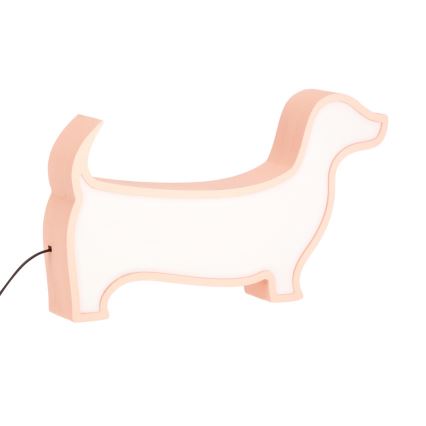 LED detská stolová lampa DOG LED/12W/230V ružová