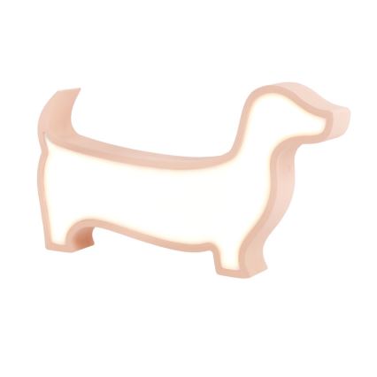 LED detská stolová lampa DOG LED/12W/230V ružová