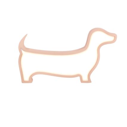 LED detská stolová lampa DOG LED/12W/230V ružová