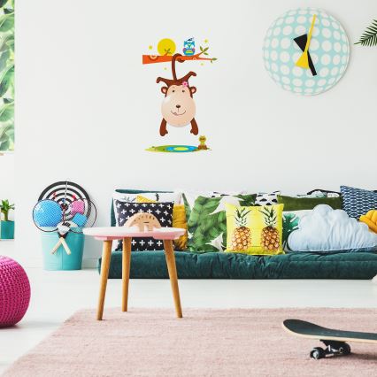 LED Detské nástenné svietidlo MONKEY LED/0,6W/3xAAA