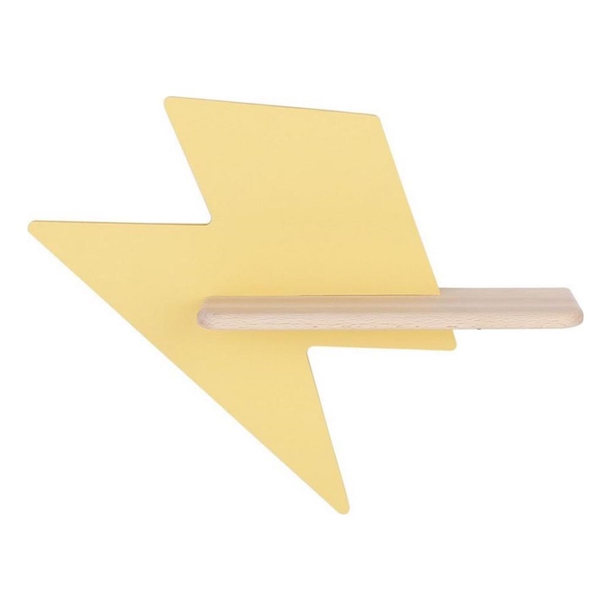 LED Detské nástenné svietidlo s poličkou LIGHTNING LED/4W/230V, 