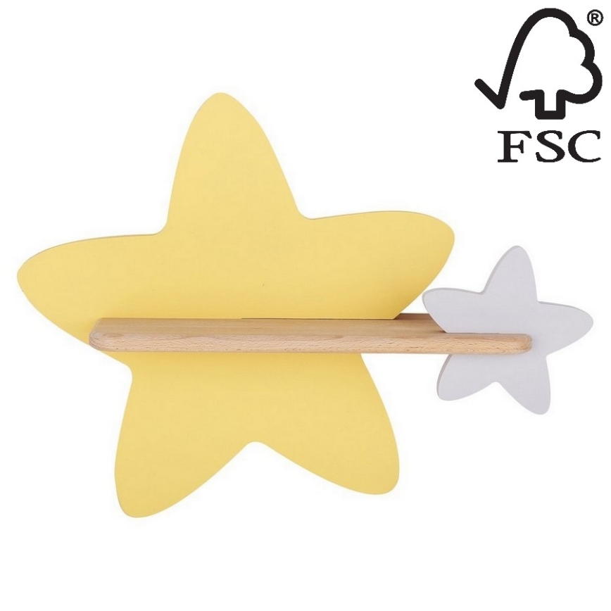 LED Detské nástenné svietidlo s poličkou STAR LED/5W/230V, 