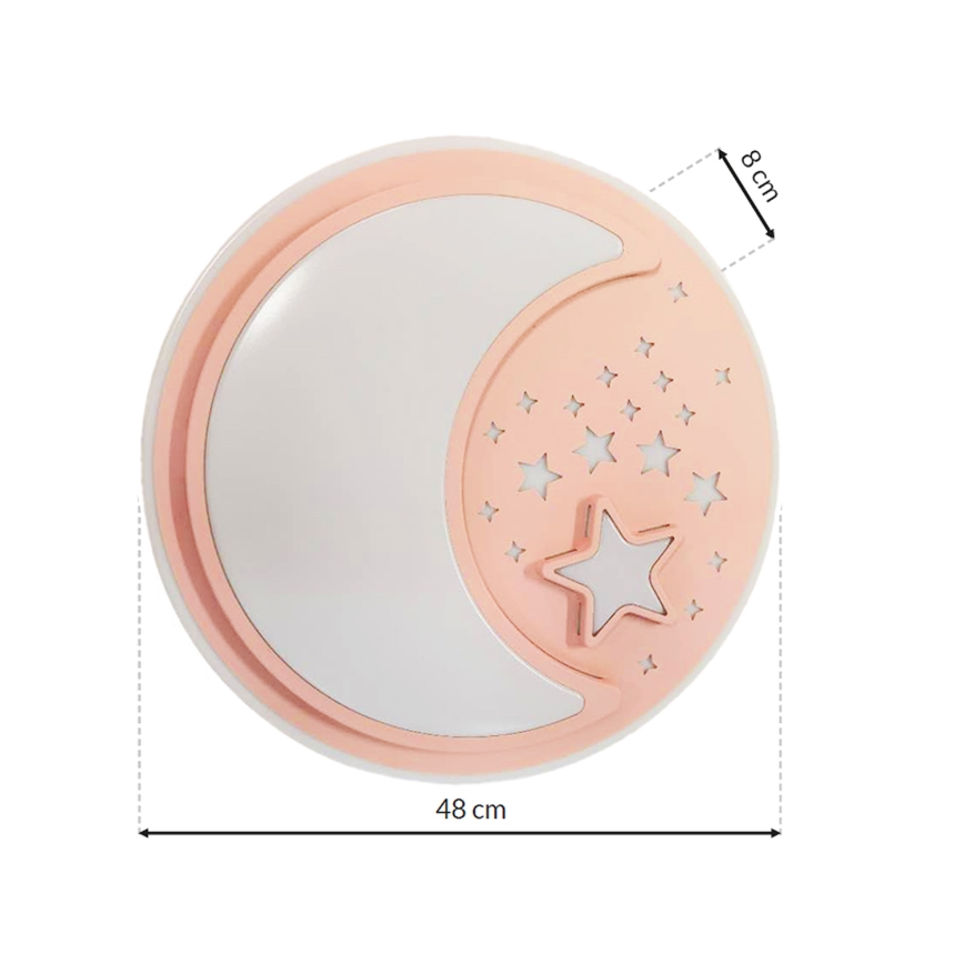 LED Detské smievateľné stropné svietidlo NOTTE LED/40W/230V + diaľkové ovládanie