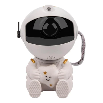 LED detský projektor 230V astronaut 12,5 cm + diaľkové ovládanie