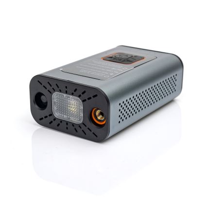 LED Digitálny vreckový kompresor 3v1 4000 mAh 5W čierna