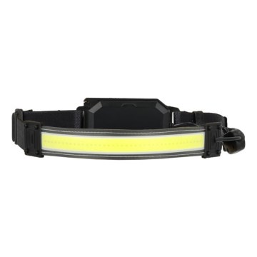 LED dobíjacia čelovka 2xLED/5V 180 lm 900 mAh čierna