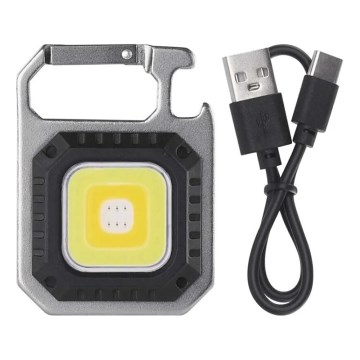 LED dobíjateľná baterka LED/USB/3,7V IP44 750 lm 400 mAh